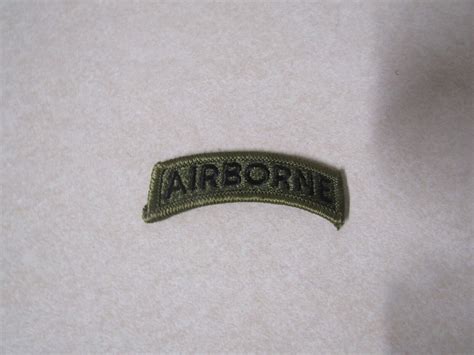 MILITARY PATCH SEW ON FOR BDU UNIFORM US ARMY AIRBORNE TAB | eBay