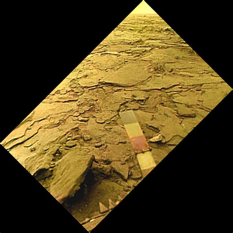 Venera 14 view of the surface of Venus: color… | The Planetary Society