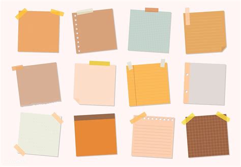 Download premium vector of Collection of sticky note illustrations 412566 | Sticky notes, Note ...