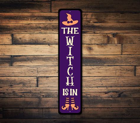 The Witch is in Sign, Halloween Witch Sign, Witch Home Sign, Halloween ...