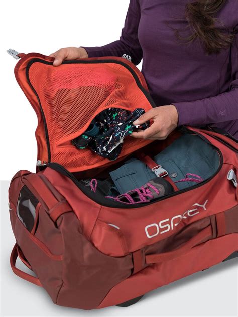 Osprey Transporter 40 Rolling 40l Duffel Bag Expedition Black Litre Backpack Durable Wheeled ...