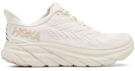 Hoka One One Clifton 8 Eggnog Shifting Sand in White | Lyst