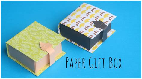 Paper Gift Box Tutorial | How To Make Paper Box with Buckle | Paper Craft