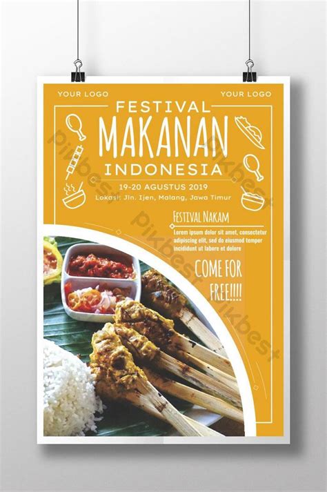 Contoh Poster Pameran Makanan Tradisional - Example dan Contoh Buklet