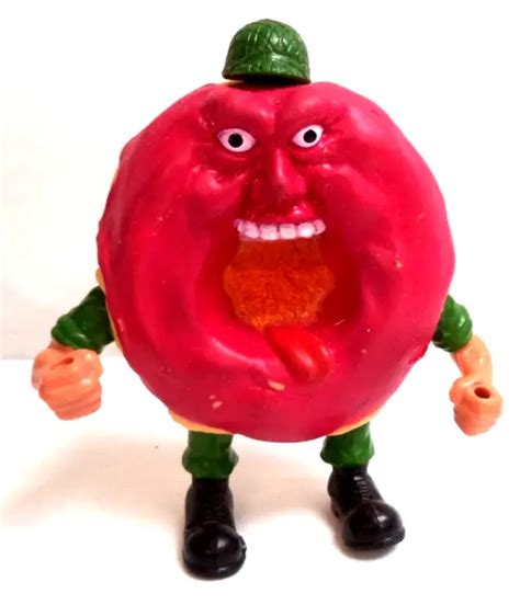 *RARE* VINTAGE 1988 Food Fighters Major Munch Cherry Glaze Variant Action Figure $11.50 - PicClick