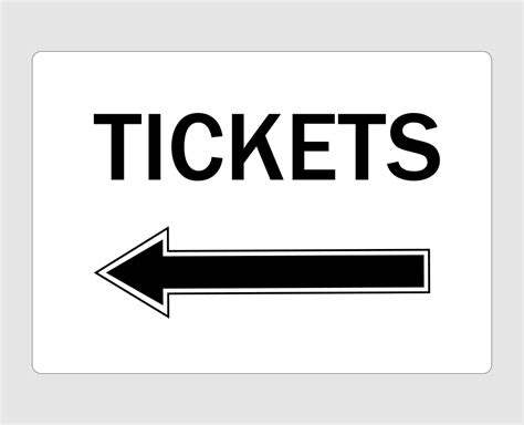 Event Signage Ticket Signs