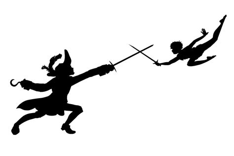 Peter Pan Silhouette Clipart - Clipart Suggest