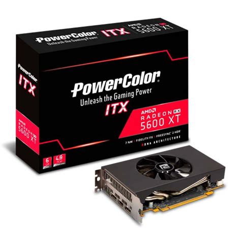 Placa de Video PowerColor Radeon RX 5600 XT ITX 6GB 192-bit, RX 5600XT ...