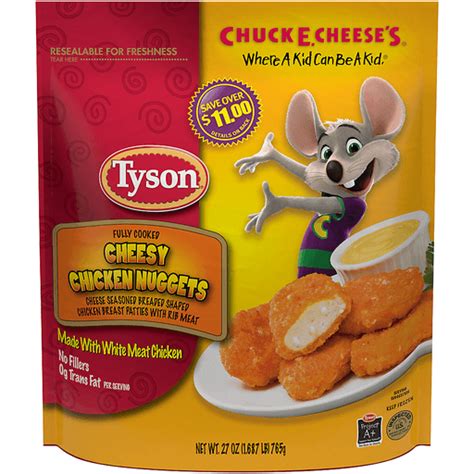 Tyson® Cheesy Chicken Nuggets 27 oz. Bag | Meat | Matherne's Market