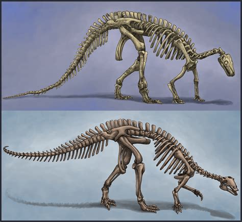 Camptosaurus Skeletons - Old and New by EWilloughby on DeviantArt