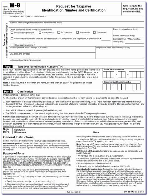 Blank W 9 Form 2020 Printable Free | Calendar Template regarding W 9 Blank Form in 2021 ...