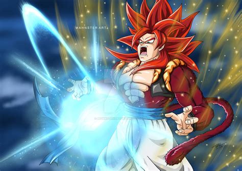 Super Saiyan 4 Gogeta Big Bang Kamehameha! by MahnsterArt on DeviantArt