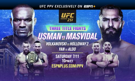 UFC 251 - Fight Island : Preview, Predictions, Start Time and How to ...