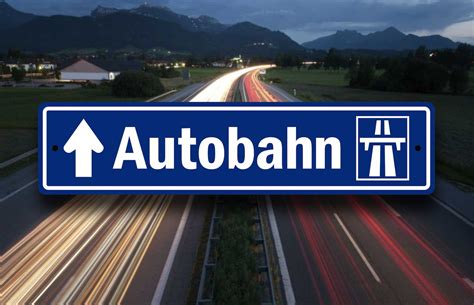 Autobahn Marker Sign German Highway Plaque Replica - Etsy