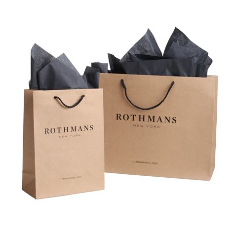 Package Design- Commercial- Custom Retail Packaging- Kraft Paper Shopping Bags for Rothmans # ...