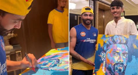 [Watch] CSK’s Ravindra Jadeja makes fan’s dream come true by giving an ...