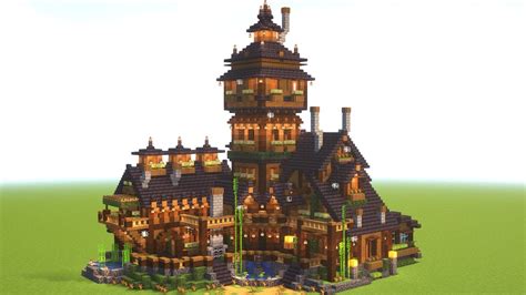 Minecraft | How to build a HAUNTED MANSION! (FANTASY HALLOWEEN HOUSE TUTORIAL) - YouTube