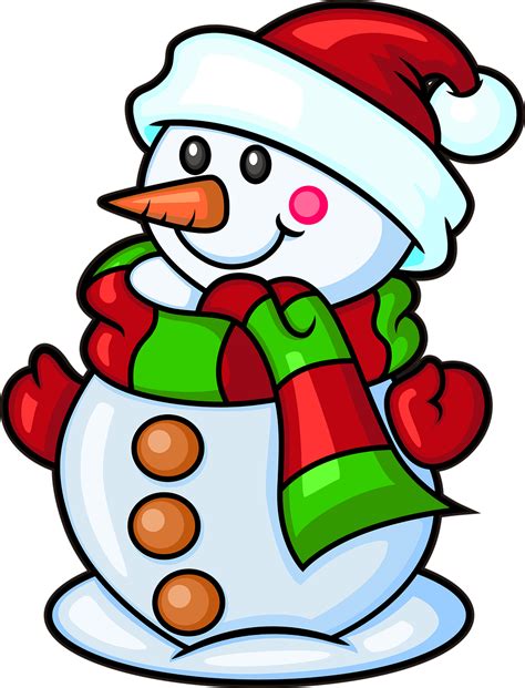 Christmas Snowman Clipart Free