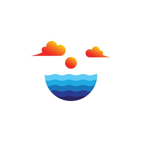 beach logo modern concept design 5716536 Vector Art at Vecteezy