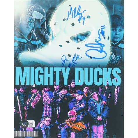 Aaron Schwartz, Jane Plank, & Matt Doherty Signed "The Mighty Ducks" 8x10 Photo (Beckett ...