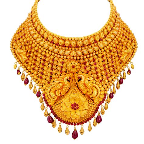 Lalitha Jewellery Gold Necklace Designs - South India Jewels