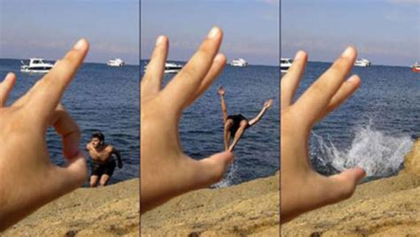 Forced perspective photography: Optical illusion turns holiday pictures ...