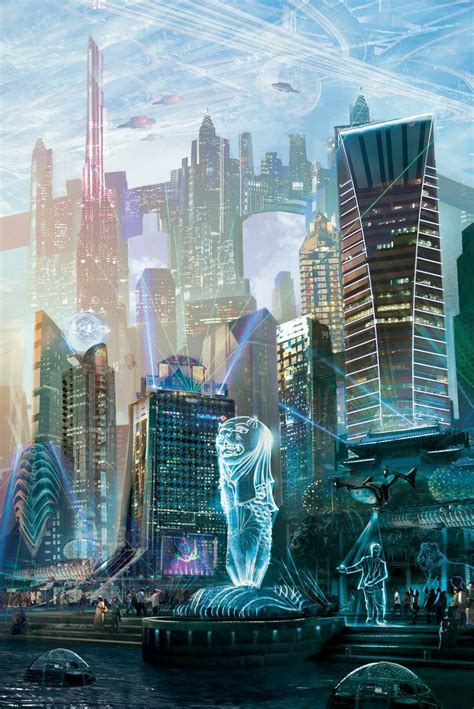 Pin by Tamara Ookami on Futurisme | Futuristic city, Cyberpunk city ...