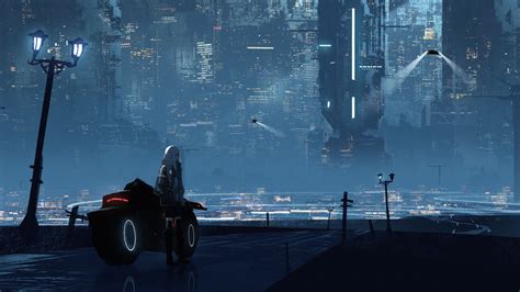 1920x1080 Cyberpunk City Anime Girl 5k Laptop Full HD 1080P ,HD 4k Wallpapers,Images,Backgrounds ...