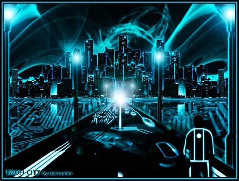 Tron City by cibervoldo on DeviantArt