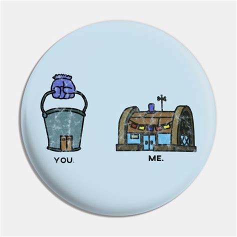 chum bucket vs krusty krab old and washed - Spongebob - Pin | TeePublic