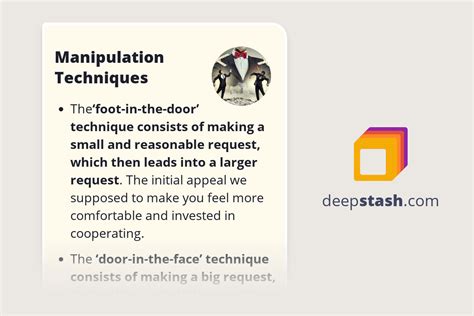 Manipulation Techniques - Deepstash