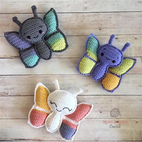 Butterfly Amigurumi Free Crochet Pattern • Spin a Yarn Crochet