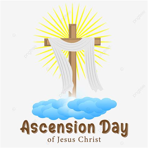 Ascension Jesus Vector Art PNG, Ascension Day Of Jesus Christ Design, Faith Clipart, Sky ...