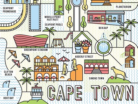 Cape Town Map | Cape town map, Town map, Cape town