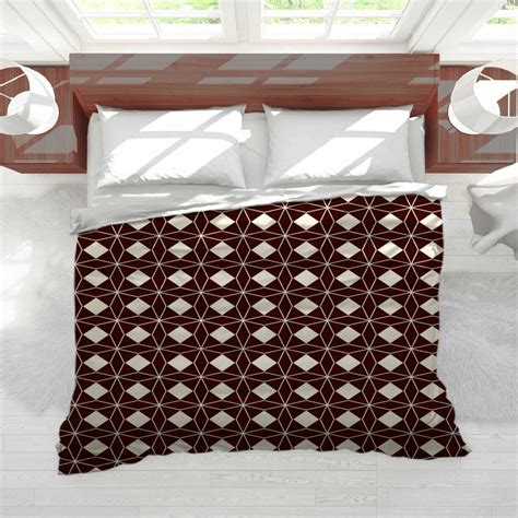 Chocolate Brown Comforter Chocolate Brown Trellis Pattern | Etsy