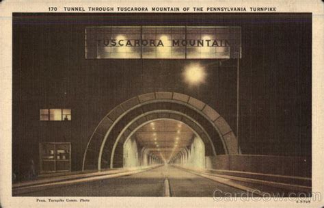 Tunnel Through Tuscarora Mountain of the Pennsylvania Turnpike ...