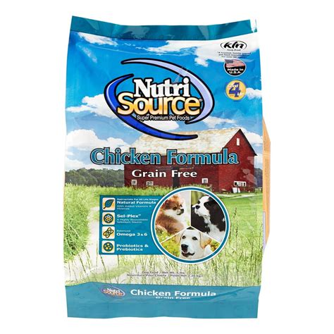 NutriSource Grain-Free Chicken & Pea Formula Dry Dog Food, 5 lb ...