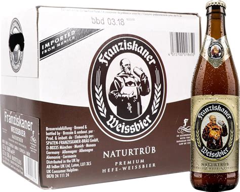 Franziskaner Weissbier Beer, 12 x 500 ml : Amazon.co.uk: Grocery