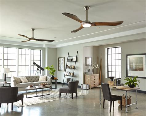 The hand carved wooden blades of this beautiful modern, but yet very elegant ceiling fan is ...