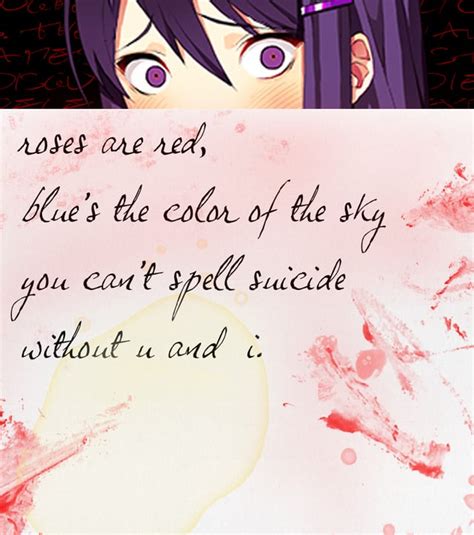 [Fun] Got a slightly disturbing Valentine poem from Yuri. : r/DDLC