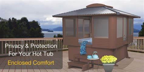 Top 25 of Enclosed Hot Tub Gazebo