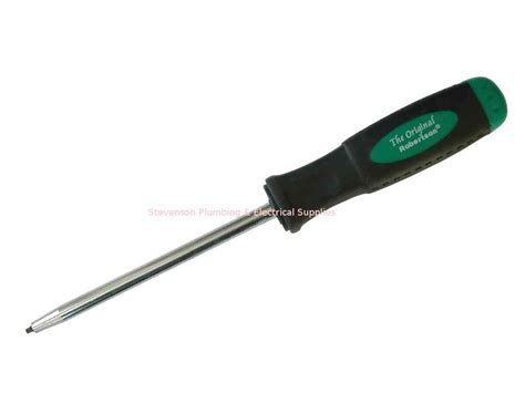 Robertson Screwdriver Green #1 Square Drive Head | Stevenson Plumbing & Electrical Supplies