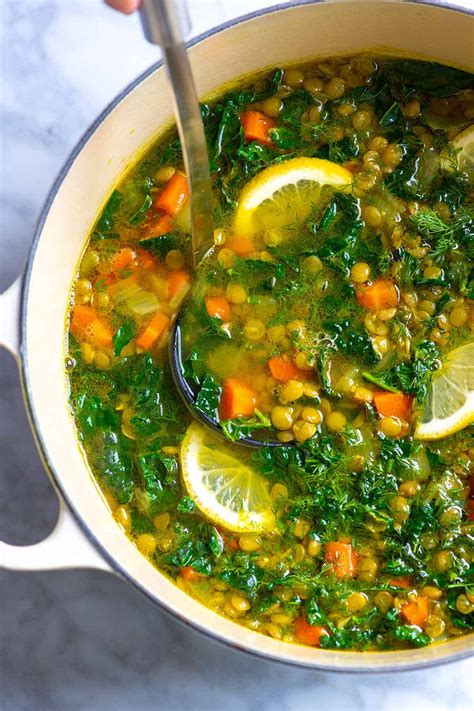 Lemon Turmeric Lentil Soup Recipe