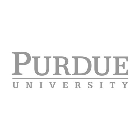 Purdue University Logo Black and White (1) – Brands Logos