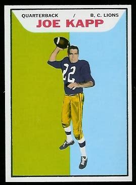 1965 Topps CFL Football Card #12: Joe Kapp