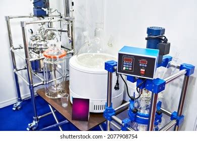 Chemical Laboratory Equipment On Exhibition Stock Photo 2077908754 ...