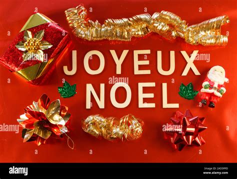 Joyeux Noel Merry Christmas in French Elegant Christmas Ornament Home Décor Home & Living ...