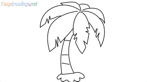 How To Draw Coconut Tree Emoji Step by Step - [7 Easy Phase]