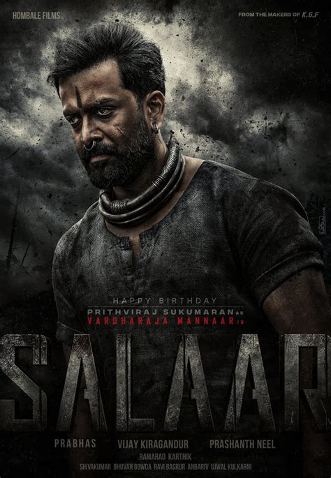 'Salaar': Prithviraj looks sharp in first look poster; Pic Inside