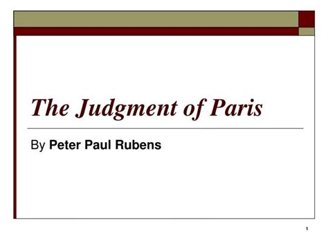 PPT - The Judgment of Paris PowerPoint Presentation, free download - ID:5380411